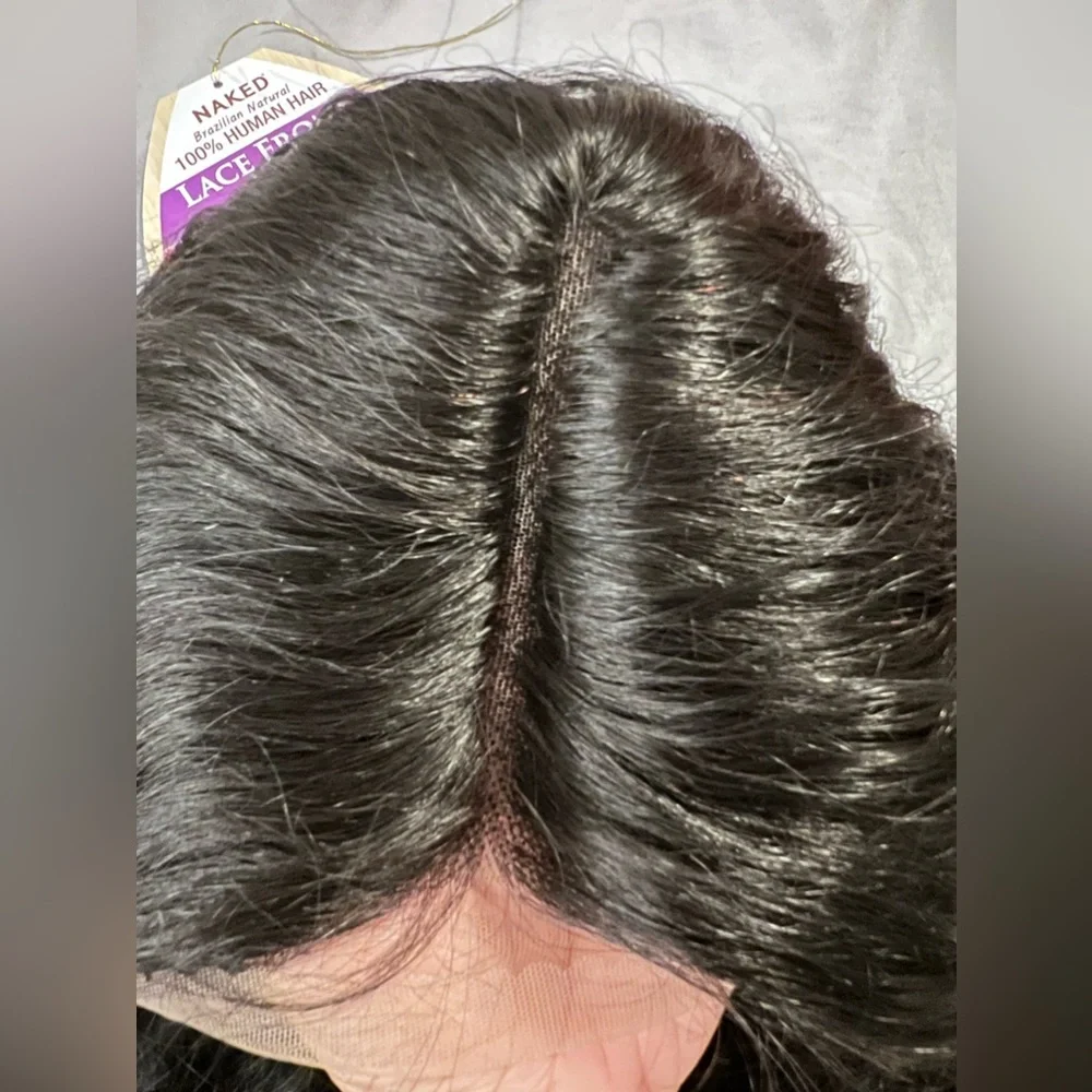 Brazilian Natural 100% Human Lace Front Wig - Picture 3 of 14